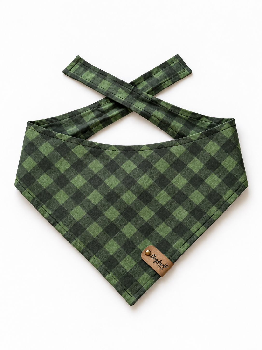 Haunted Woods Plaid Dog Bandana | Fall Dog Bandana