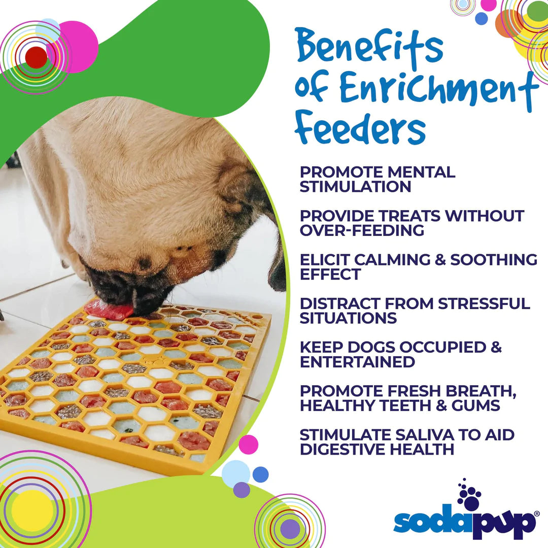 Honeycomb Design Emat Enrichment Licking Mat
