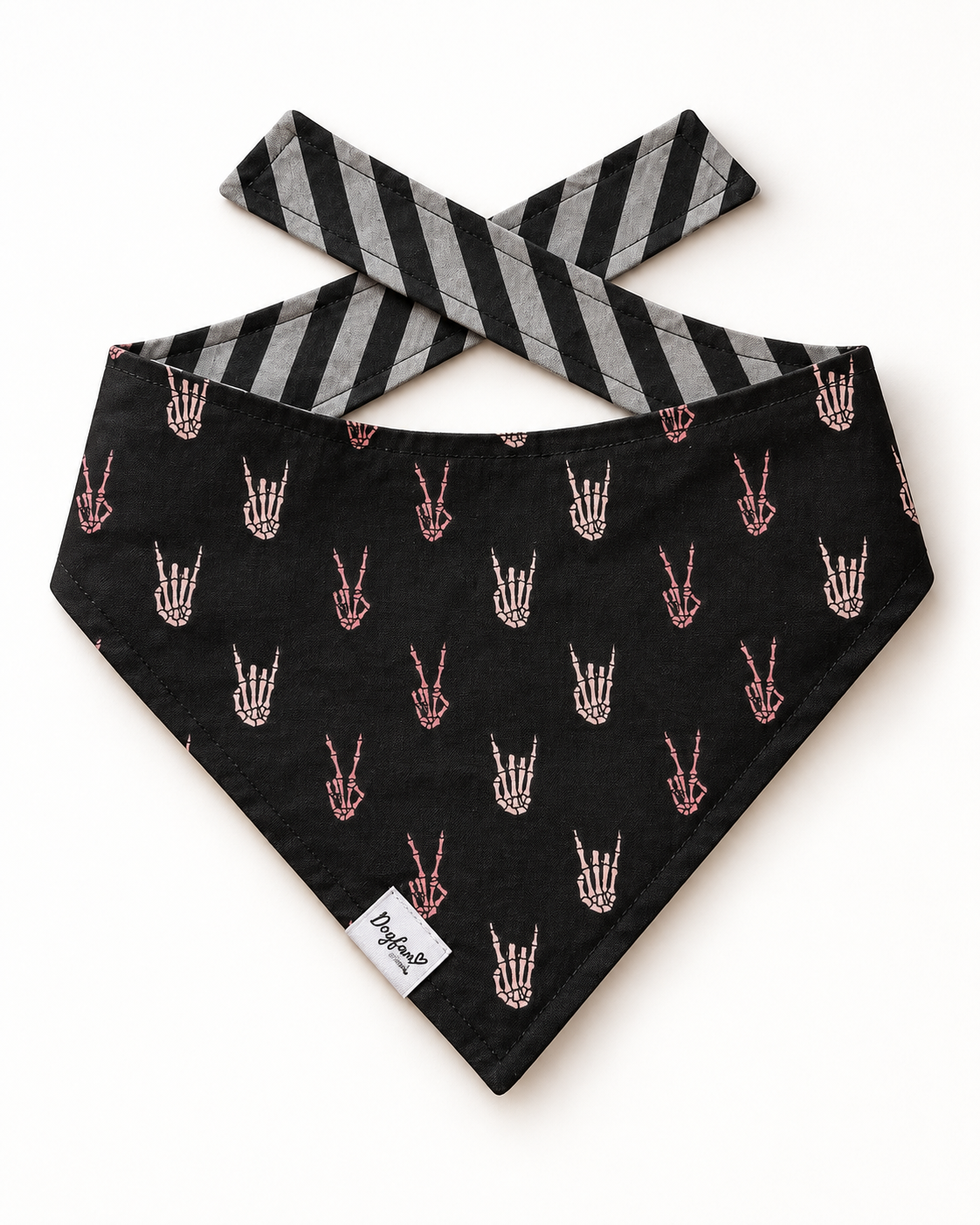 Till Death Do Us Bark | Reversible Halloween Dog Bandana