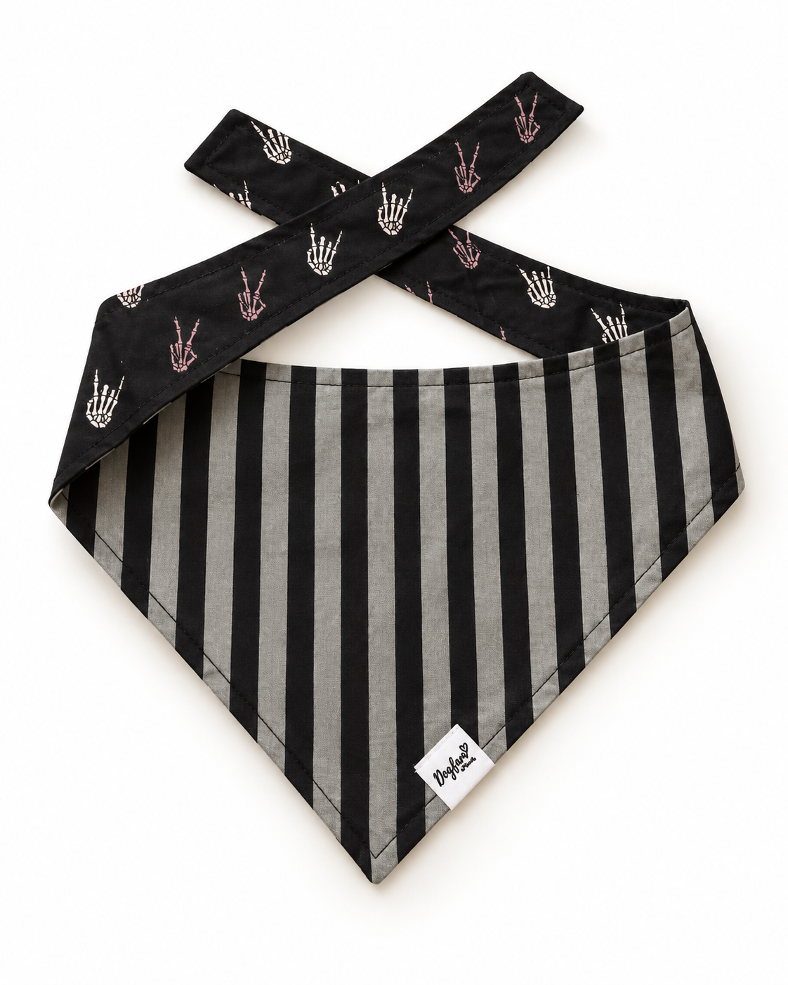 Till Death Do Us Bark | Reversible Halloween Dog Bandana