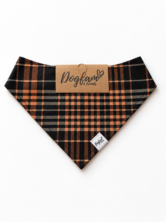 October Plaid | Fall Dog Bandana