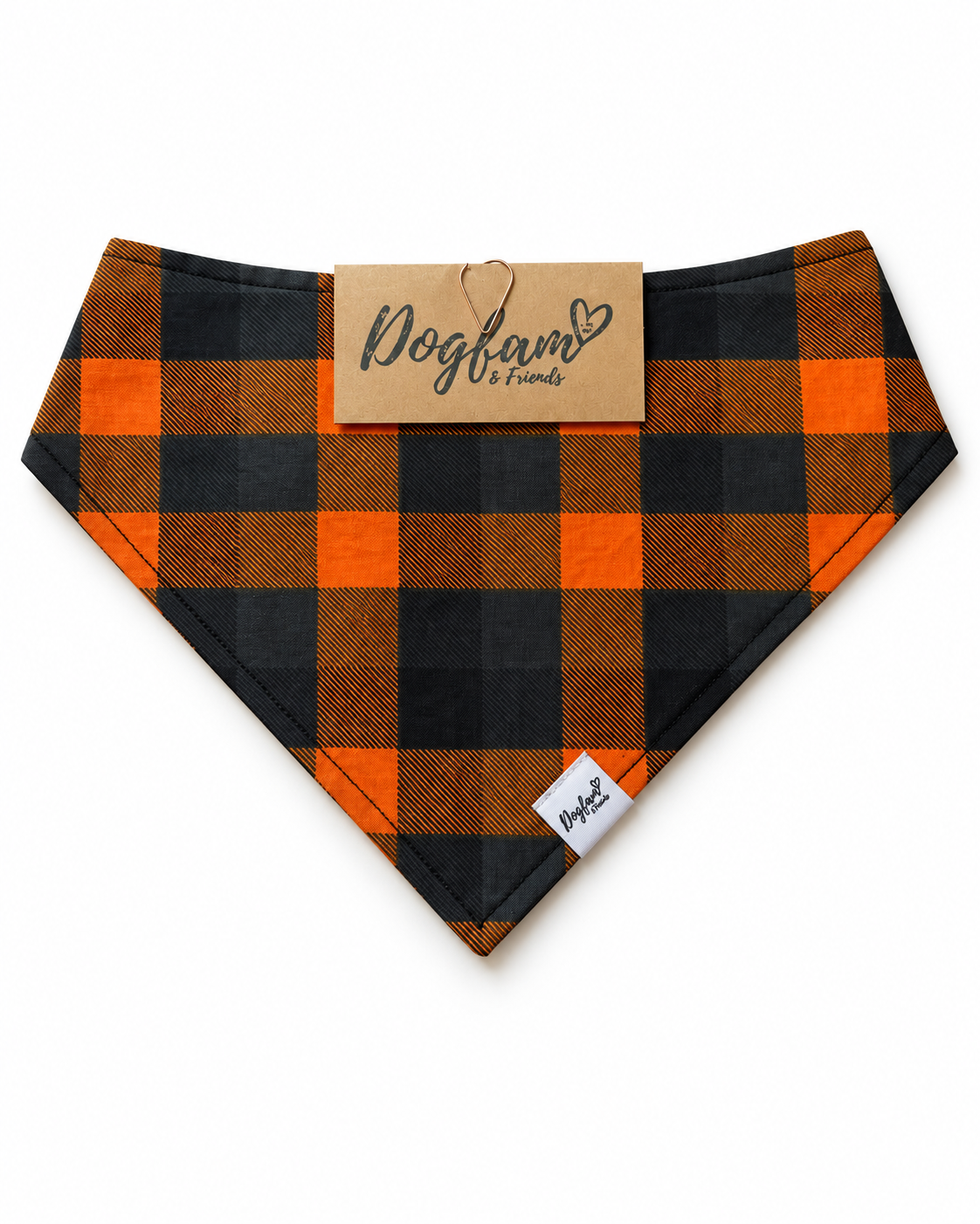 Pumpkin Patch Plaid | Fall Dog Bandana